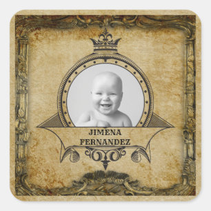 30. Geburtstag Elegante Vintag Retro Fügen Sie Ihr Quadratischer Aufkleber