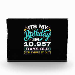 30. Geburtstag   Es ist mein 30. Geburtstag Fotoblock