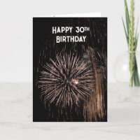 30. Geburtstag Feuerwerk
