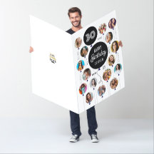 30. Geburtstag Foto Balloons Card