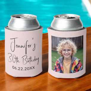 30. Geburtstag Foto Blush Pink Instagram Dosenkühler