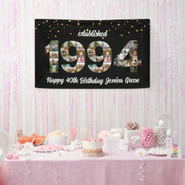 30. Geburtstag Foto Collage gegründet 1994 Banner