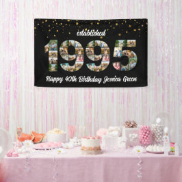 30. Geburtstag Foto Collage gegründet 1995 Banner