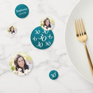 30. Geburtstag Foto Konfetti