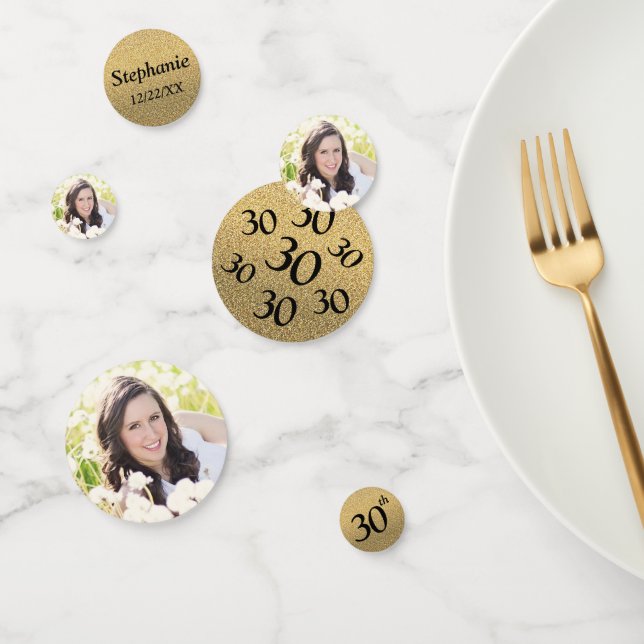 30. Geburtstag Foto Konfetti (Gruppe)