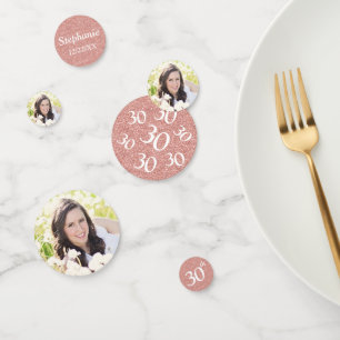 30. Geburtstag Foto Konfetti