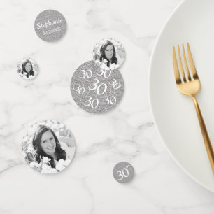 30. Geburtstag Foto Konfetti