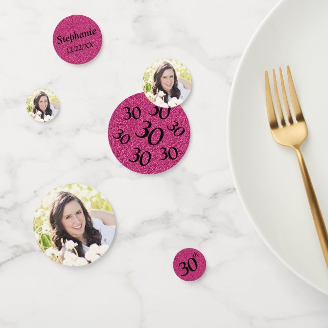 30. Geburtstag Foto Konfetti (Gruppe)