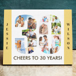 30. Geburtstag FotoCollage Nummer 30 Neutral Leinwanddruck<br><div class="desc">Erstellen Sie Ihr eigenes einzigartiges 30. Geburtstagsgeschenk. Diese smarte Leinwand ist eine großartige Möglichkeit, Ihre Foto-Collage anzuzeigen. Die Vorlage ist Set für Sie bereit, um Ihre Lieblings-Fotos, die automatisch in der Form der Zahl 30 angezeigt werden. Sie können auch Ihren Namen und Ihr Geburtsjahr (oder Nachname) zu den Grenzen hinzufügen....</div>