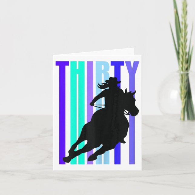 30. Geburtstag Frauen Reitfreunde Karte (Vorderseite)