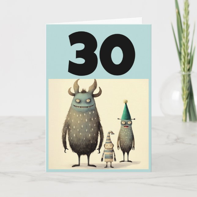 30. GEBURTSTAG-FUNNY-GREETING-KARTE KARTE (Vorderseite)