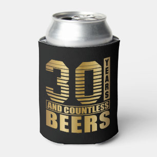 30. Geburtstag Gastgeschenk Zurück und Gold Dosenkühler