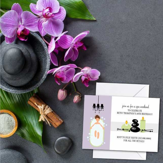 30. Geburtstag Girly Wellness-Center Weekend Einla Einladung (Von Creator hochgeladen)