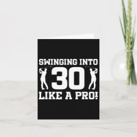 30. Geburtstag Golf 30 Jahre alter Golfspieler Geb