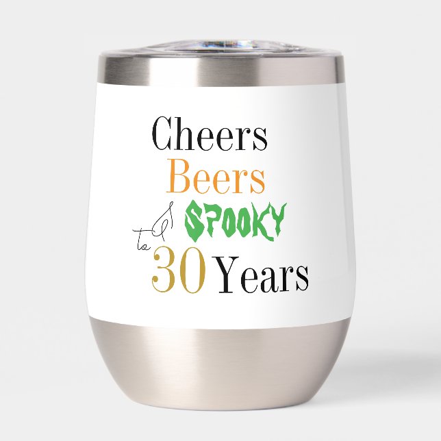 30. Geburtstag Halloween Halloween Spooky Cheers G (Vorderseite)