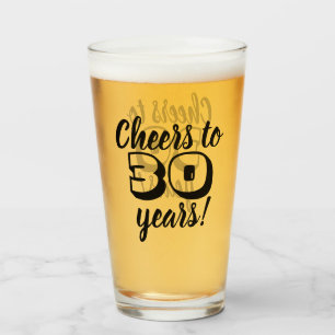 30. Geburtstag Heißt bis 30 Jahre Bier/Trinken Glas