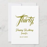 30. Geburtstag Hinzufügen Name Datum Jahr Gold Vor