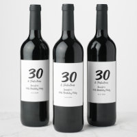 30. Geburtstag hinzufügen Name Datum Jahr schwarz