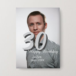 30. Geburtstag hinzufügen Name Datum Jahr Weißes F Button