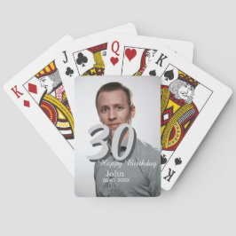 30. Geburtstag hinzufügen Name Datum Jahr Weißes F Spielkarten