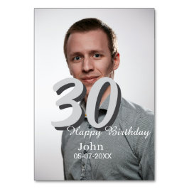 30. Geburtstag hinzufügen Name Datum Jahr Weißes F Tischnummer