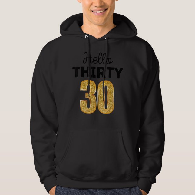 30. Geburtstag Hoodie (Vorderseite)