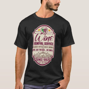 30. Geburtstag I Label Wine Decanter I Weinentnahm T-Shirt