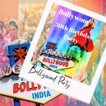 30. Geburtstag Indisches Bollywood farbiges Party