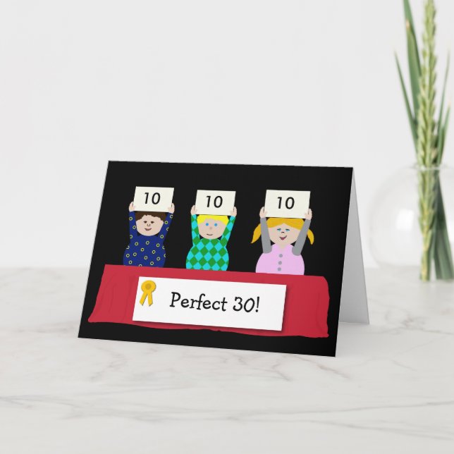 30. Geburtstag individuell anpassbar Karte (Vorderseite)