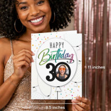 30. Geburtstag individuelle Foto-Ballons