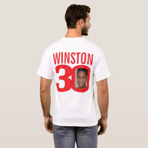 30. Geburtstag individuelle Name und Fotovorlage r T-Shirt