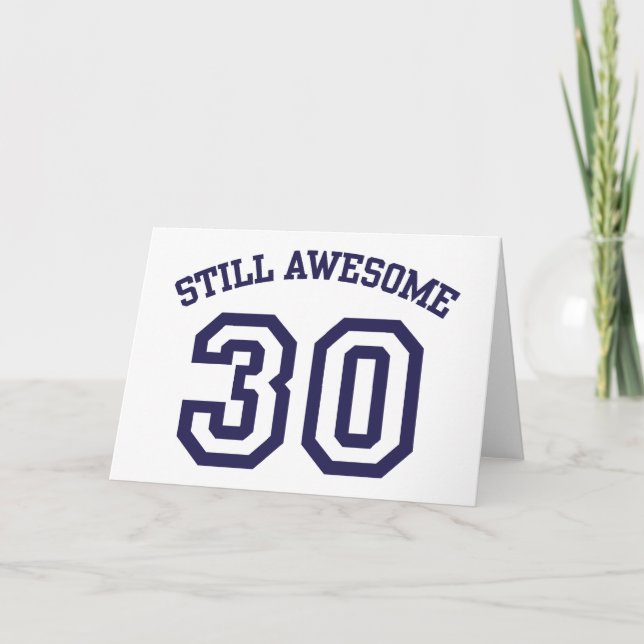 30. Geburtstag Karte (Vorderseite)