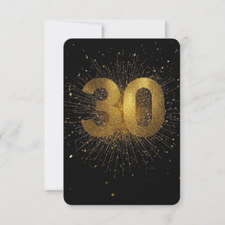 30. Geburtstag Konfetti Einladung Dirty Thirty Ele