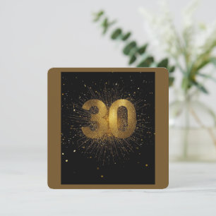 30. Geburtstag Konfetti Einladung Dirty Thirty Ele