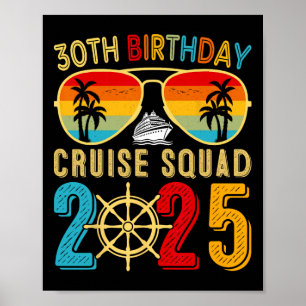 30. Geburtstag Kreuzfahrt 2025 Familie Kreuzfahrt  Poster