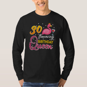 30. Geburtstag Ladys 30 Jahre Flamingo T-Shirt
