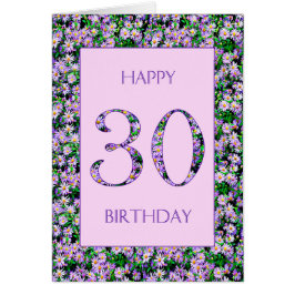 30. Geburtstag Lila Daisies