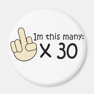 30. Geburtstag Magnet