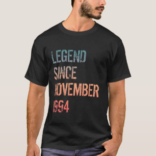 30. Geburtstag Männer Frauen Legende Geboren Novem T-Shirt