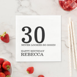30. Geburtstag Napkins Serviette