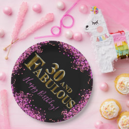 30. Geburtstag Pappteller