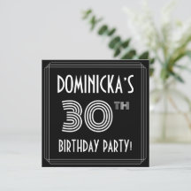30. Geburtstag Party: Art-Déco-Stil mit Individuel