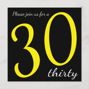 30. Geburtstag Party DIY Text Einladung