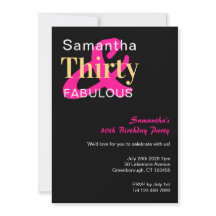 30. Geburtstag Party Dreißig und fabelhaft
