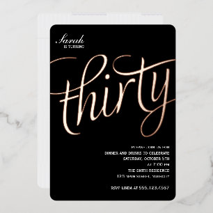 30. Geburtstag Party Einladung