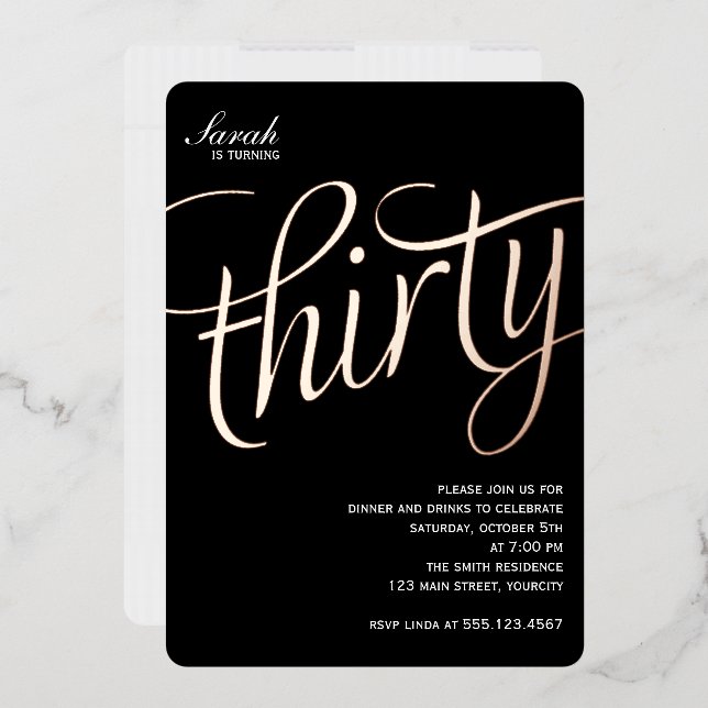 30. Geburtstag Party Einladung (Briefumschlag)