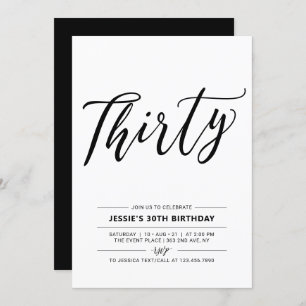 30. Geburtstag Party Einladung