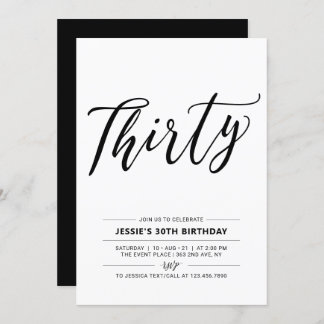 30. Geburtstag Party Einladung