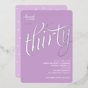 30. Geburtstag Party Einladung