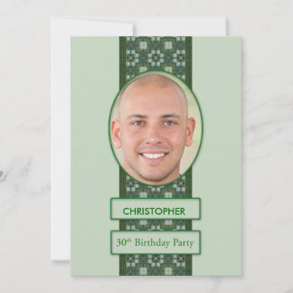 30. Geburtstag Party Einladung Bild + Name